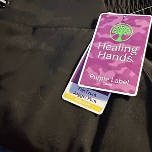 Healing Hands Purple Label Black Jogger Pants